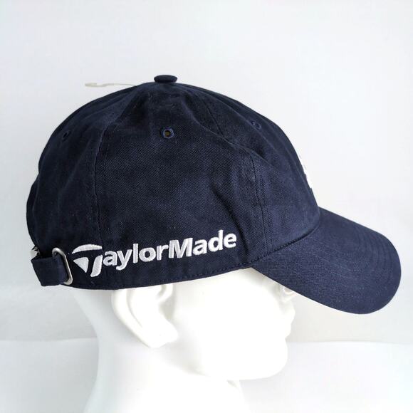 NWT Adidas Navy Blue TaylorMade Embroidered Baseball Hat Ball Cap Adult OS Golf - Picture 3 of 7
